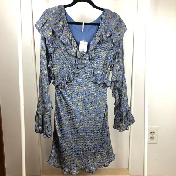 NWT Free People Sweetest Thing Long Sleeve Minidress 12